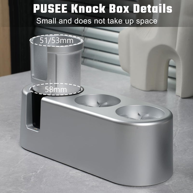 PUSEE Espresso Tamping Station, Espresso Organizer Station Fit for 51/54/58mm Espresso Accessories, Plastic Espresso Station Coffee Tamper Station, Multifunctional Coffee Tools Organzier (3 in 1) - Image 3